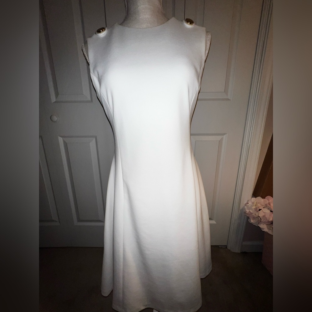 NWT Calvin Klein Sleeveless Silhouette Waist Dress | Size 8